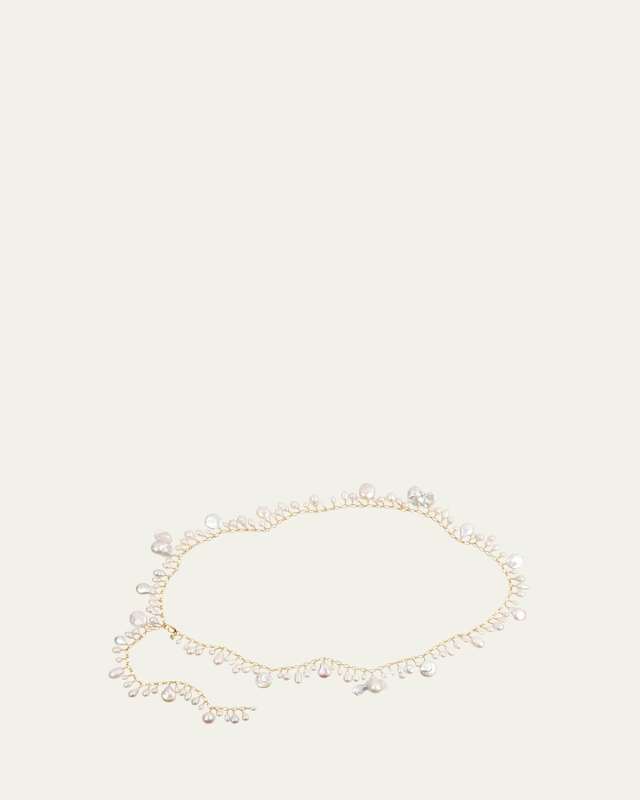 Compost Necklace with Pearls, 32"L